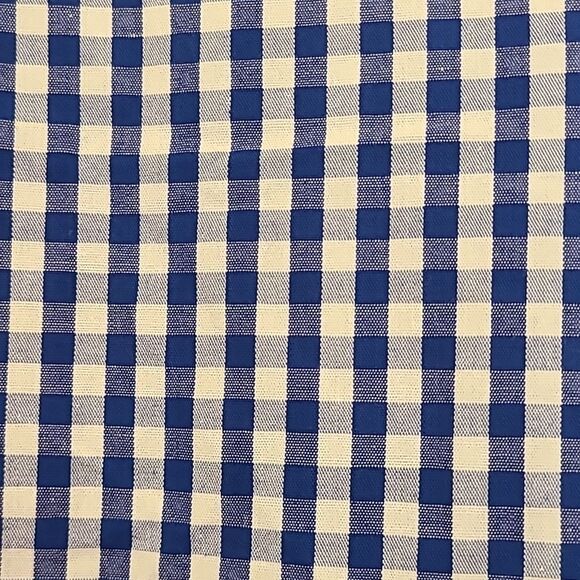 Jane &  Delancey 100% Cotton Medium Blue White Gingham Blouse Bell Sleeve Size M - Picture 4 of 9